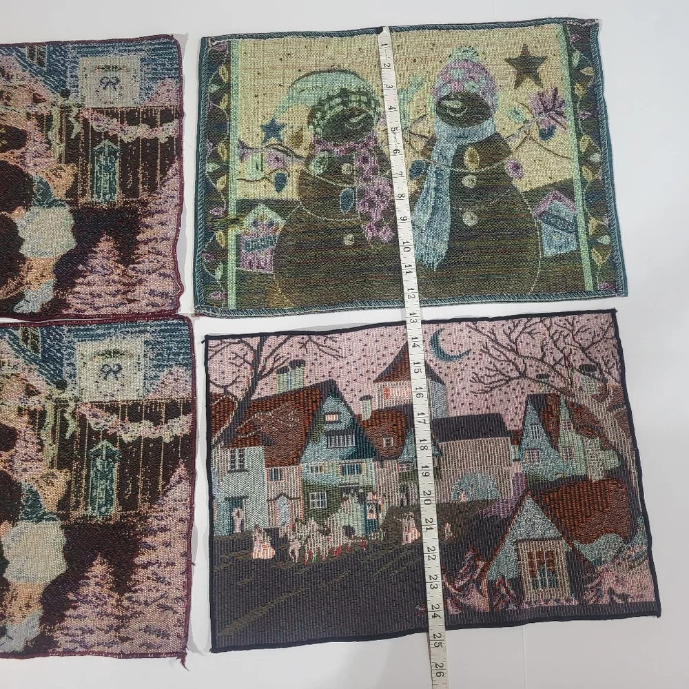 Holiday christmas tapestry